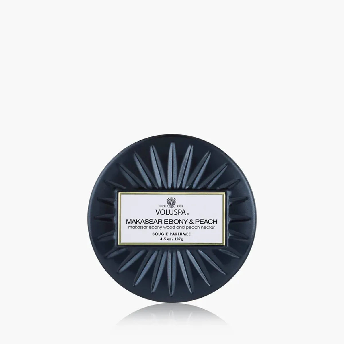 Makassar Ebony & Peach Mini Tin Candle