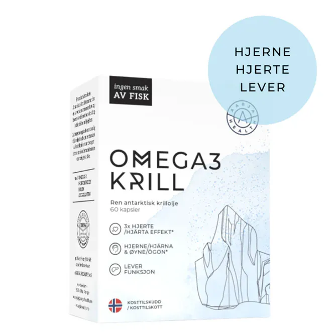 Hovedbilde OMEGA3 KRILL, KOLIN & ASTAXANTHIN