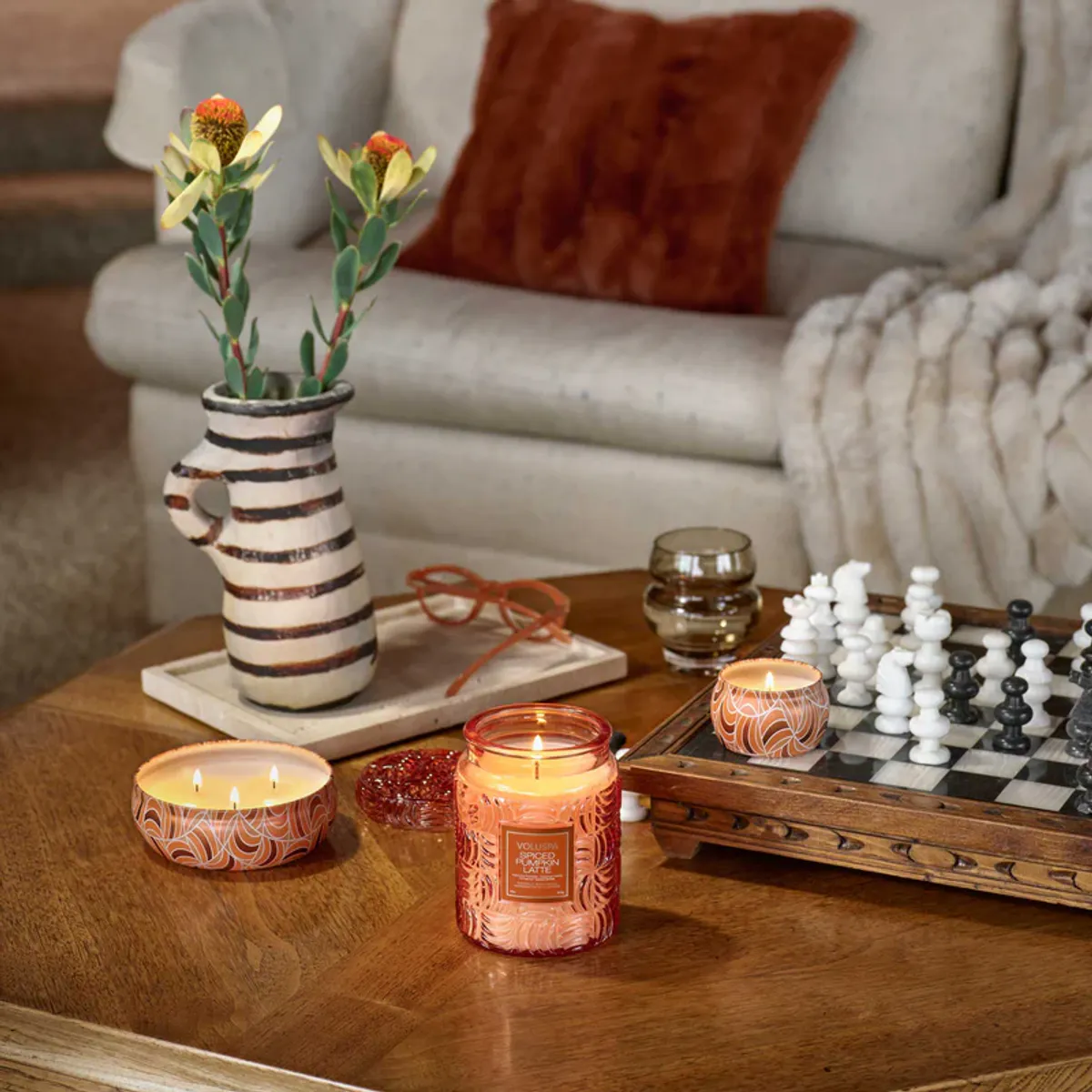 Spiced Pumkin Latte Mini Tin Candle