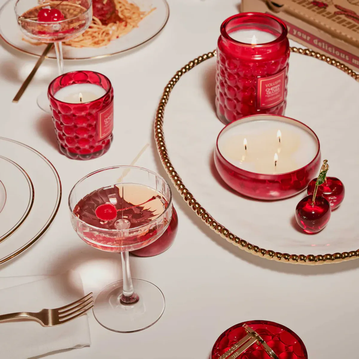 Cherry Gloss 3-Wick-Candle