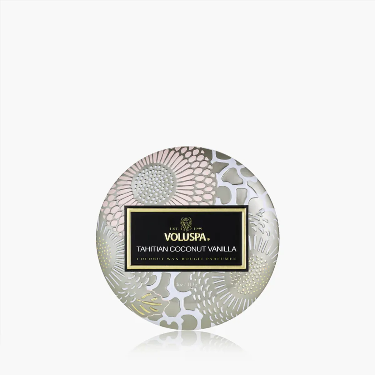 Tahitian Coconut Vanilla Mini Tin Candle
