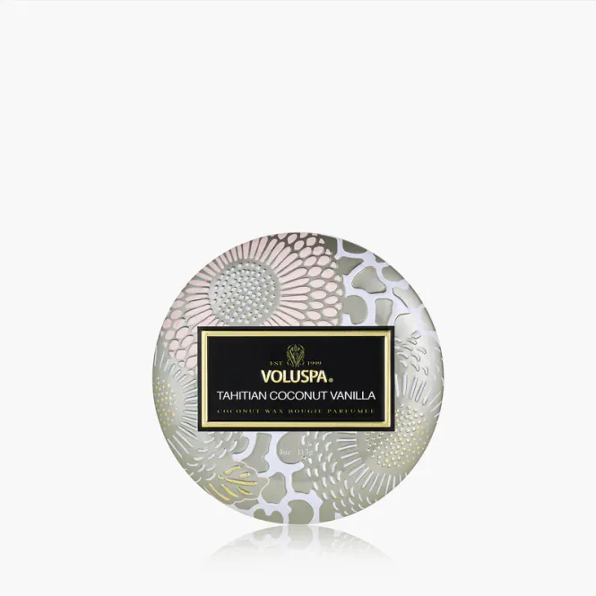 Hovedbilde Tahitian Coconut Vanilla Mini Tin Candle